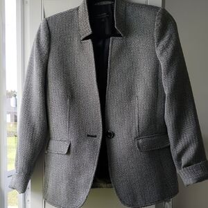 Tahari ASL Black and White Blazer